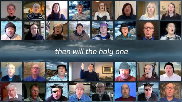 Rev Peter Johnston, of Ferryhill Church, has rewritten a sea shanty to tell the story of Noah and enlisted the help of church members from across Scotland
