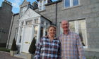 Bob Calder with his sister-in-law Kirsty Laird, who accompanied him to visit competing B&Bs.