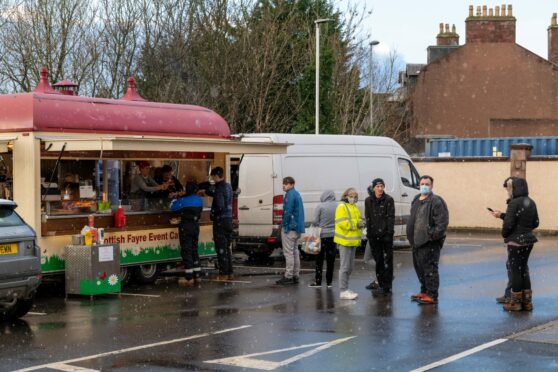 This is the Burger can parked in Tesco Car Park, Turriff, provided by SSEN.