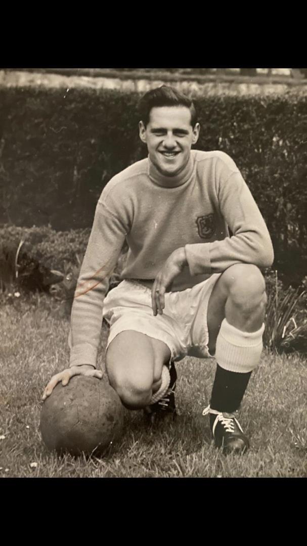 Goalkeeper Jim Lornie, who shot the Aberdeen cine films.