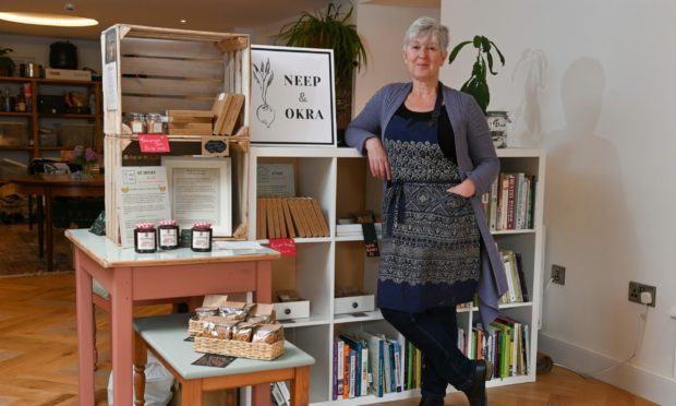 Dawn Finch is the owner of Neep & Okra in Huntly.