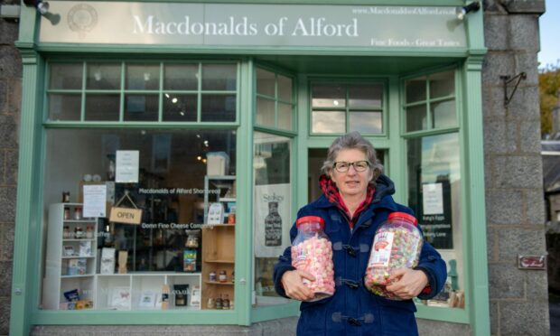 Felicity Macdonald runs the food and drink shop Macdonalds of Alford