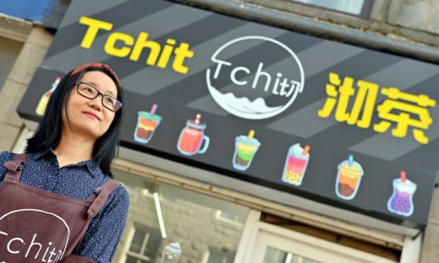 Han Wu is the owner of TCHIT, a bubble tea shop in King Street, Aberdeen.