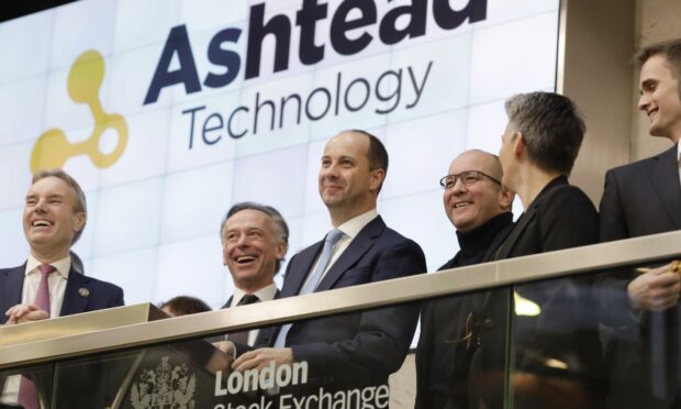Directors of  Ashtead Technology celebrated its stock market debut by ringing the bell that opens trading on the London Stock Exchange