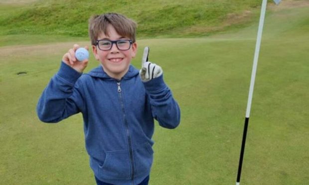 Luke Duncan, who recorded a hole-in-one at Cruden Bay.