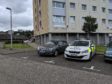 Police outside Grampian Court