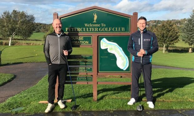 Mike and Mitch Megginson, of Peterculter Golf Club,