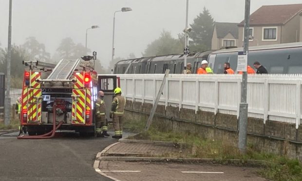 Fire on Caledonian Sleeper train at Cupar railway station has disrupted the Aberdeen to Edinburgh railway line