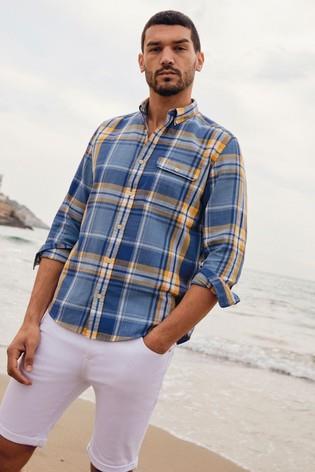 check shirt as a summer outfit ideas