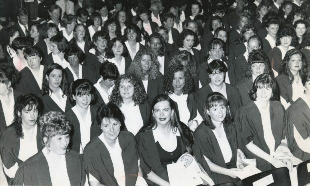 The trainee teacher class of 1993 packed out the theatre at Aberdeen College of Education when collecting their degrees in primary education.