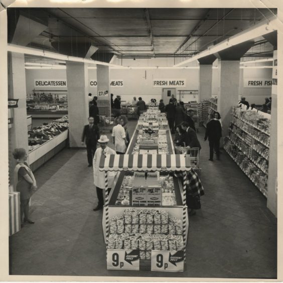 1972 - An overhead view of the Co-op’s new discount store