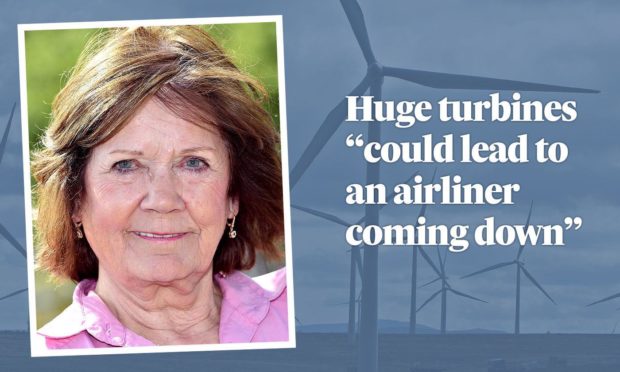 Plans for 135-metre wind turbines were lodged with Aberdeenshire Council.