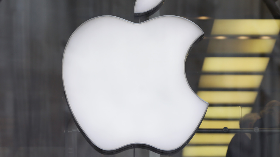 Apple shares were down after the fine by European Union regulators