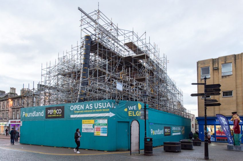 Pictures reveal almost all of the Poundland building has been demolished. Photo: Jason Hedges/DCT Media