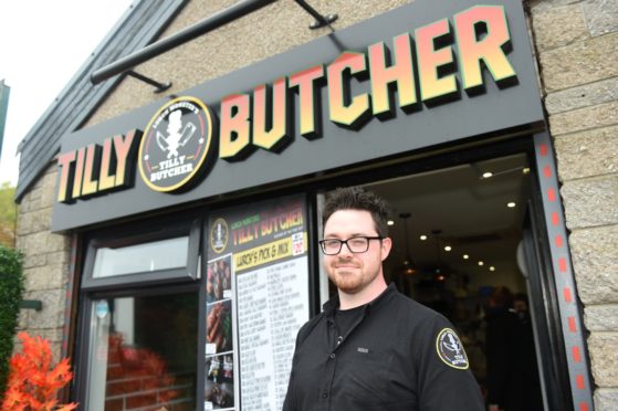 The Tilly Butcher, Liam Scott, has hit out at the council for roadworks. Image:  Paul Glendell/DC Thomson.