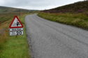Fettercairn cairn o mount road closed due to a crash.