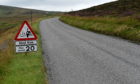 Fettercairn cairn o mount road closed due to a crash.