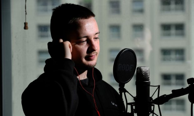 Rapper Jackill real name Jack Hughes, is set to teach rap and hip-hop to youngsters at SHMU in Aberdeen. Image: Kami Thomson, DC Thomson