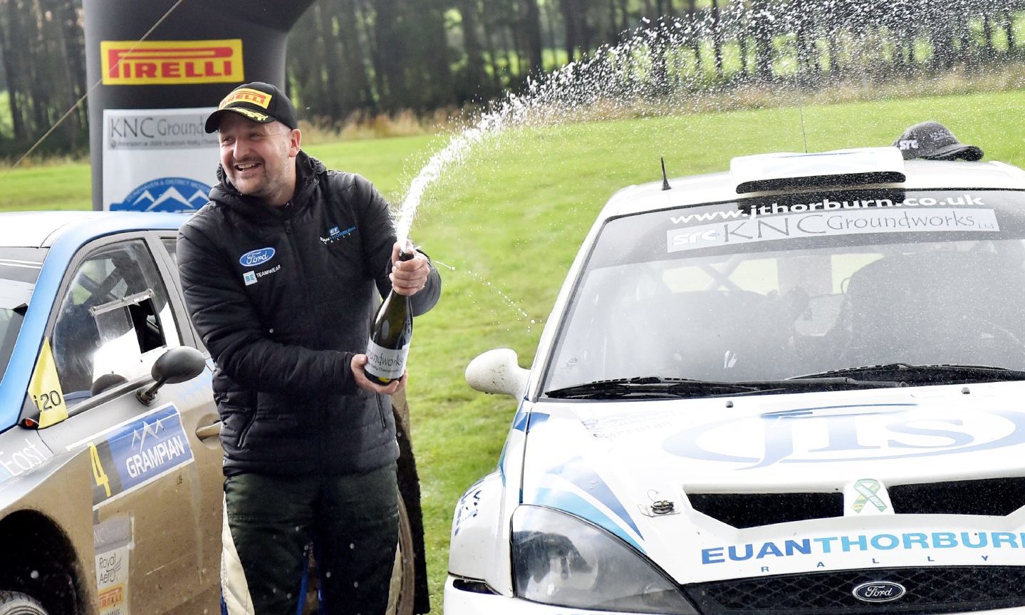 Paul Beaton, one of the 2019 Grampian Forest Rally winners. Picture by Scott Baxter