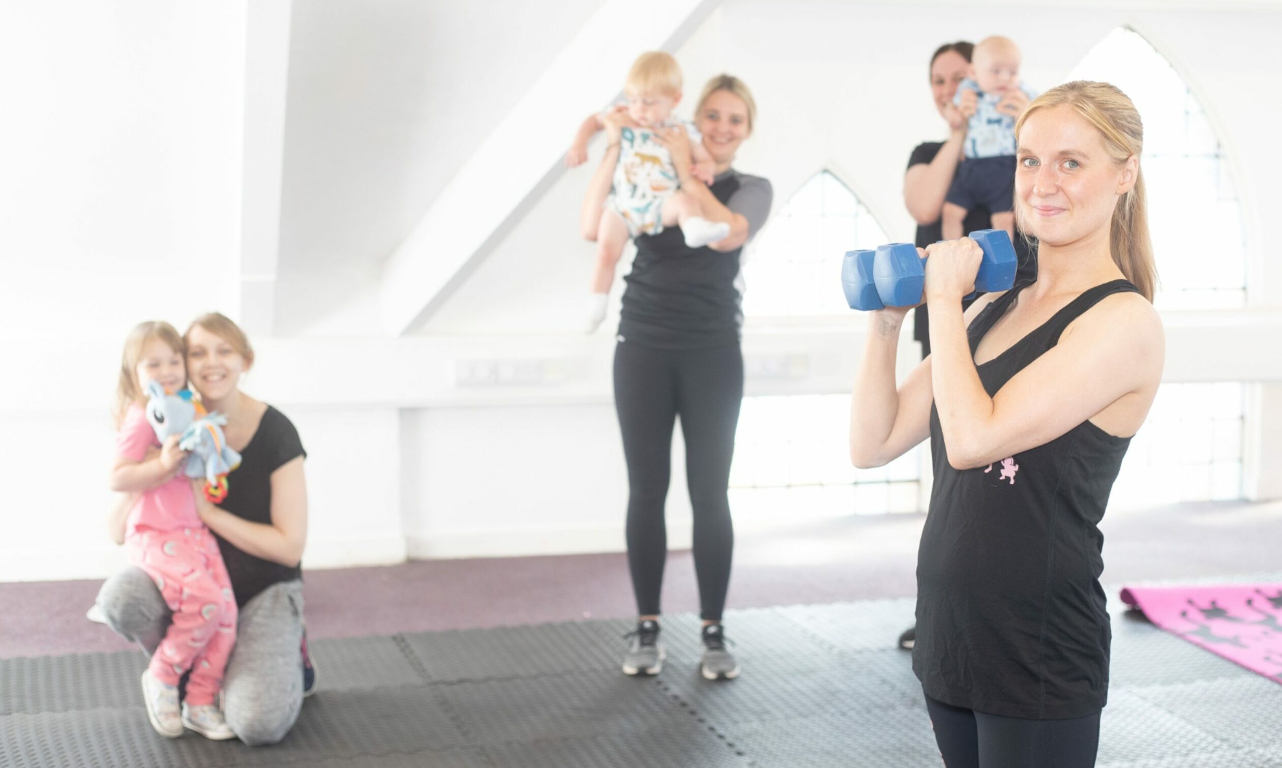 Mum-of-two Laura hopes the fitness classes, taking place throughout Aberdeen, can help other new mothers. Picture by Scott Baxter.