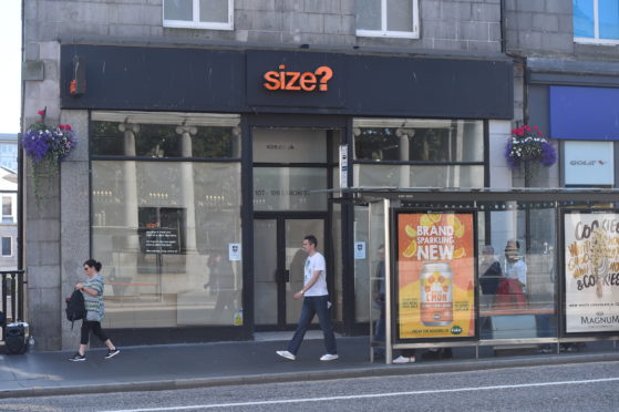Size? on Union Street has closed