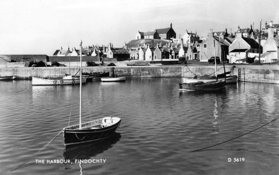 A tranquil scene in Findochty Harbour.