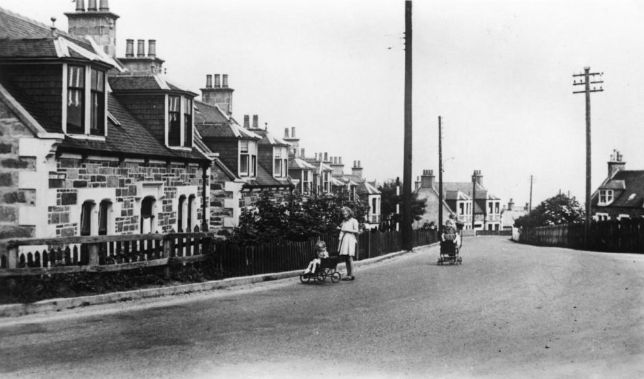 Children could safely play on the streets in Portnockie.