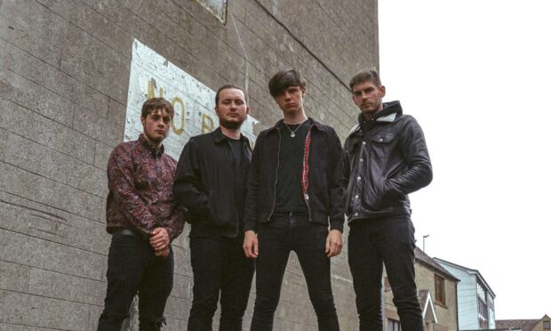 Forgetting the Future are setting Thurso alight with their indie rock music. Pictured from left to right: Jamie Mackay, Connor Wilson, Robbie McNicol, Max Paul.