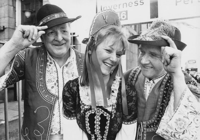 1989: Romance is in the air when Pro Arte stage the musical Magyar Melody in the Arts Centre theatre, King Street, for five nights from Tuesday. Here, three members of the cast, Karin Stuart, Eric Coutts (left) and Ron Barclay, show off the bright folk costumes which are a feature of the production.