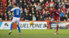 Niall McGinn, right, in his Aberdeen pomp. Image: SNS