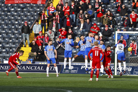 Aberdeen's Lewis Ferguson scores to make it 2-1.