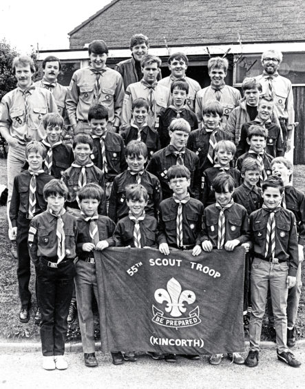 1986: The 55th (Kincorth) Aberdeen Scout Group ready to set off for their annual camp at Aberfeldy  Aberdeen