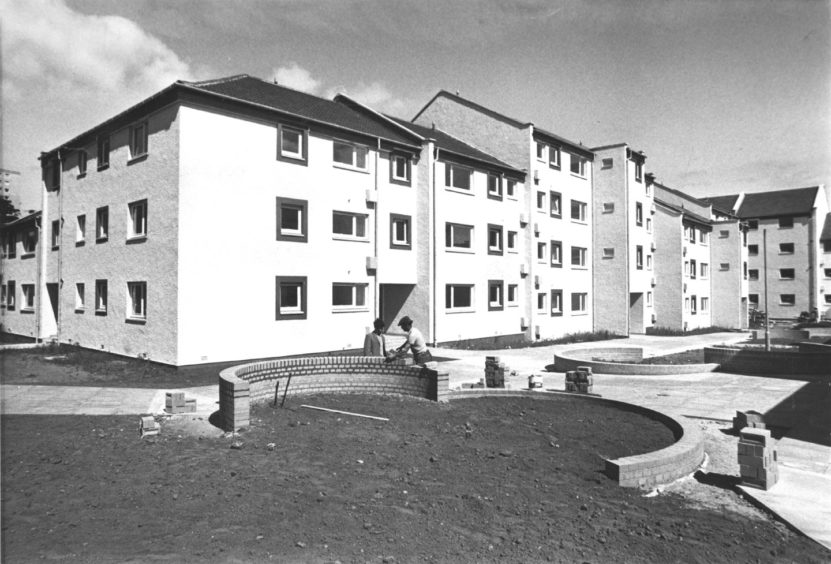 1976 - Probably one of the most attractive housing developments in Aberdeen is nearing completion in the Seaton area of King Street.