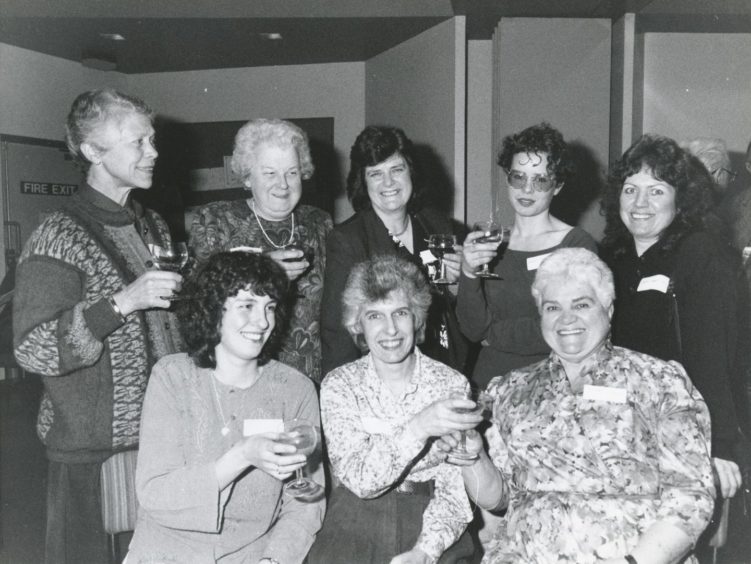 1992: Volunteers at the Deeside Family Centre and Family Support Project. Back, from left: Mrs Sheena Ritchie, Mrs Ruth Mitchell, Mrs Anne Forbes and Mrs Kath Robertson. Front: Mrs Beverley Angus, Mrs Carole Phelan and Mrs Pearl Niddrie.