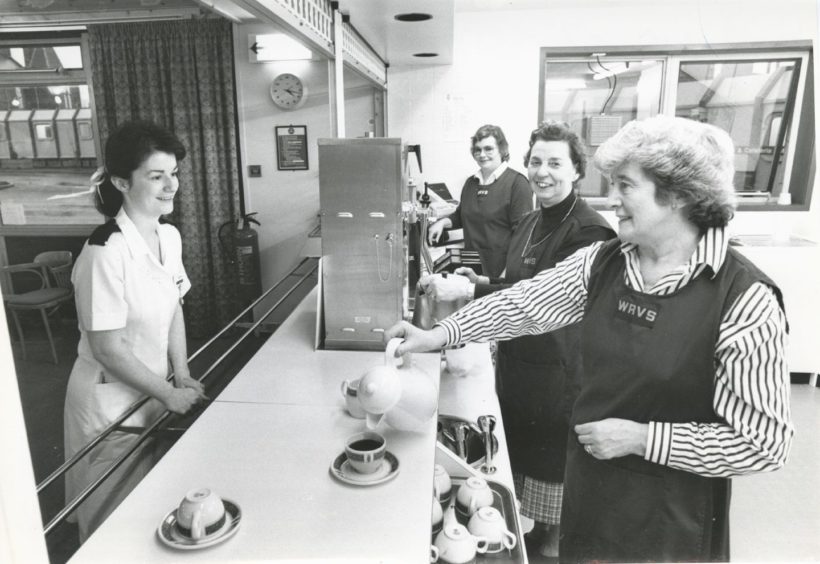 1989: A nurse takes a welcome break at the new Woodend Hospital cafeteria.