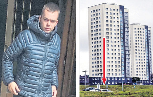 Scott Cameron launched a cooking pot out of his 11th floor window