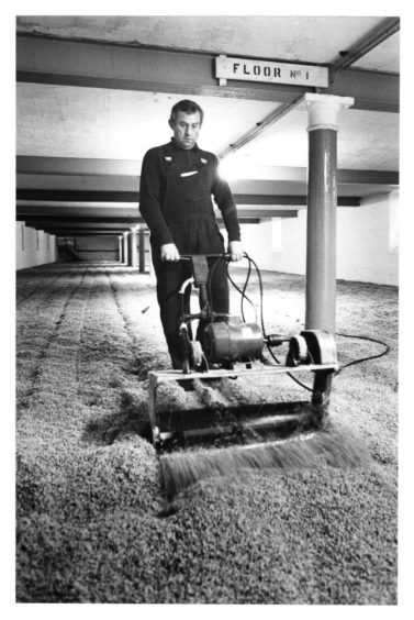 1979: Malt is turned during its germination by Henry Strachan