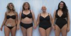 L-R: Andrea McDougall, Sarah Dickie, Joyce Knox and Leighann Urquhart promote body positivity as part of The Brown Cow Tanning Co's advertising campaign