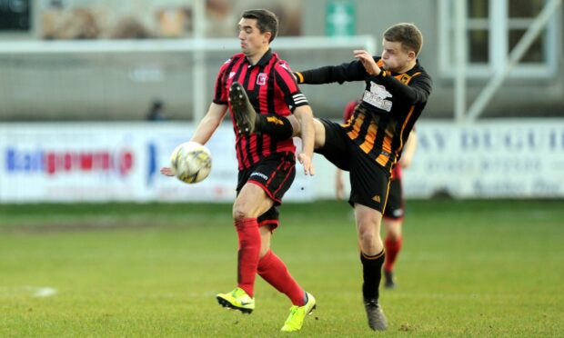Neil McLean in action for Inverurie Locos.