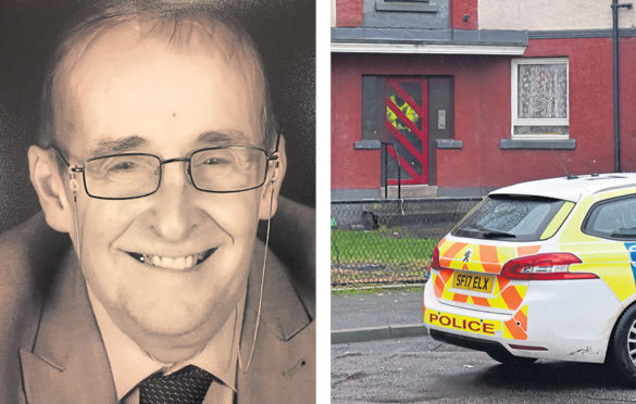 Alan Cowie was found dead at his home in Alexander Terrace