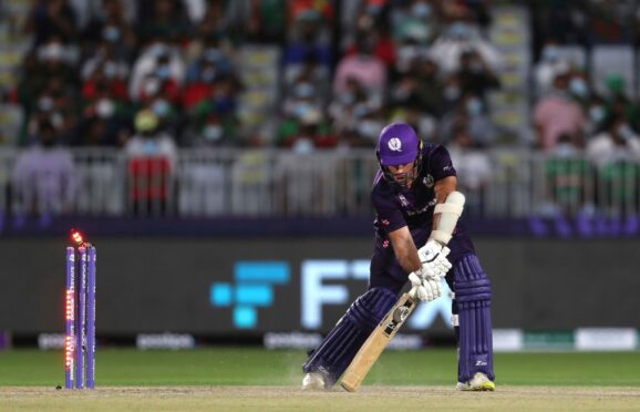 Scotland captain Kyle Coetzer against Bangladesh