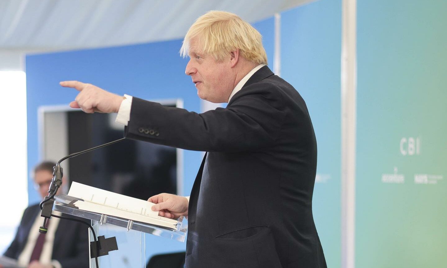 Boris Johnson made a meandering speech at the CBI (Photo:
