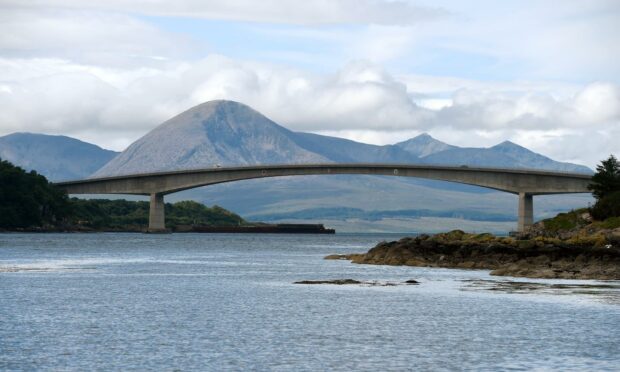 Controversial compulsory tolls on the Skye bridge were scrapped in 2004. Image: Sandy McCook/DC Thomson