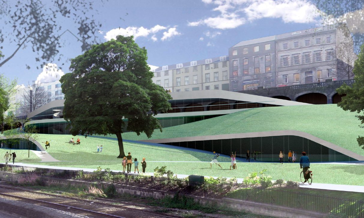 Peacock Visual Arts brought forward this design for a planned £10m contemporary arts centre in Union Terrace Gardens.