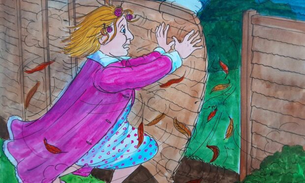 Moreen hasn't had much luck with her garden fence over the years (Illustration: Helen Hepburn)