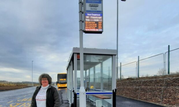 Ellon Park and Ride new bus shelters