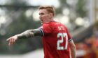 David Bates in action for Aberdeen.