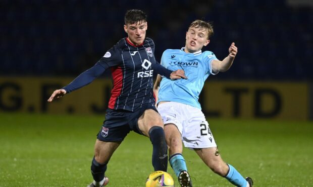 Ross Callachan in action against Dundee.