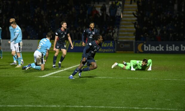 Regan Charles-Cook celebrates his late winner against Dundee.