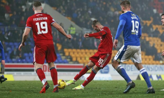 Teddy Jenks drives home the Aberdeen winner.